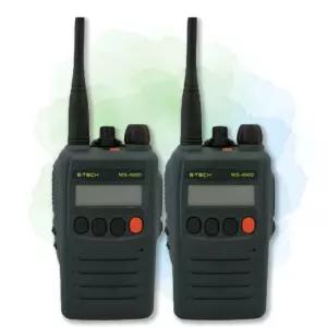 ETECH 이테크 NIS-400D NIS400D 고출력 업무용 디지털 무전기 2대 세트 