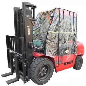 지게차 덮개 비닐 투명 바람막이 가림막 방한 커버