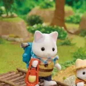 쌍문상회 실바니안이층집 패밀리 탐험을 떠나는 라떼고양이 남매 인형 피규어 장난감