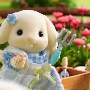 쌍문상회 실바니안 패밀리 플로라토끼 남매의 꽃가꾸기 인형 피규어 장난감