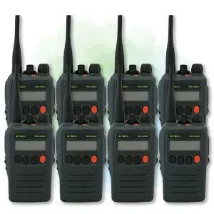 ETECH 이테크 NIS-400D NIS400D 고출력 업무용 디지털 무전기 8대 세트 