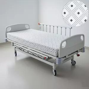 메디코 병원침대커버 별꽃 병원침대시트 환자용침대커버 고무줄밴드형