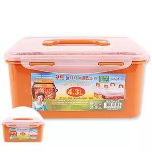 김치통 (set)황토누름이 직사각 4.3L 5개