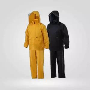 우의 코트형우비 오토바이 배달퀵 비옷 작업용XXL황색 업무용우의 제비표 SI112