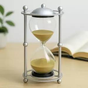 고품질 타임포즈 감성 인테리어 모래시계 30분 (실버골드) (WFKDZ4R)