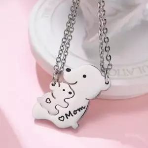 체인목걸이 학생 커플 우정 목걸이 곰돌이 심플 WFIR0J0