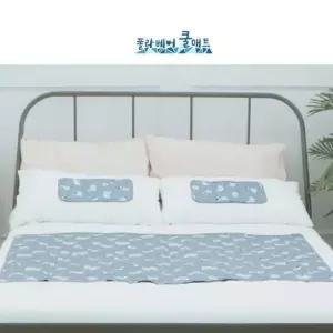 더블쿨링매트 베개세트 더블매트 베개2개 여름용 쿨매트세트 (WFKDJAJ)
