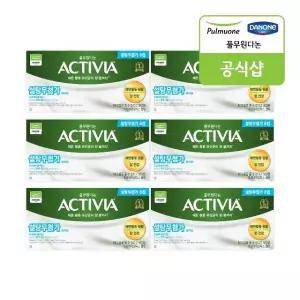 [풀무원다논] 액티비아 컵 화이트 8입(80g x 8입) x 6개