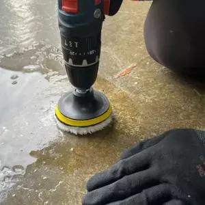 전동드릴 광택패드 양모세트 75mm (WFKDPFW)