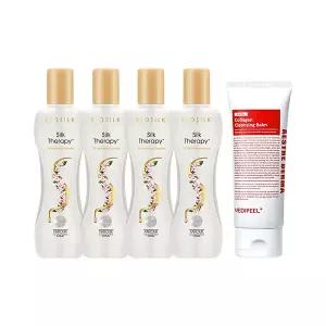 실크테라피 3D 볼류마이징 헤어에센스 150ml x4 + 메디필 콜라겐 클렌징밤 100ml