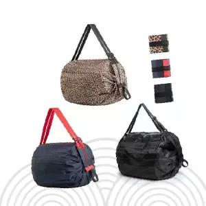 여행용 더플백 레오파드 패턴 접이식 보스턴백 캐리어 결합 여행가방