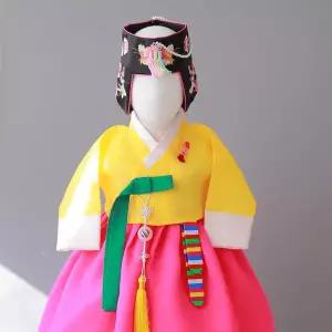 [보리보리/도담도담]재희 노랑저고리 체리 치마 여아 유아 아기 돌 한복 백일-10호