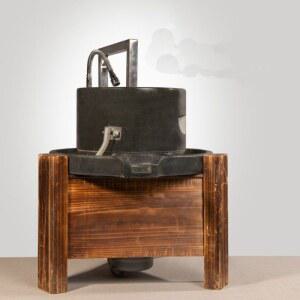 전기맷돌 22x35 전기 제조기 45cm 옛날식 만들기 비지 곡물 화강암 업소용 전동맷돌