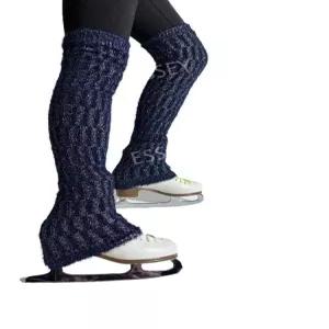 피겨 바지 커버 니트 양말 보온 실크 발목 스케이팅 은색 토시 레그워머