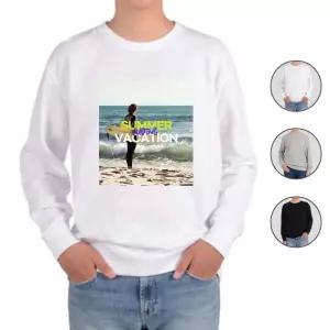 맨투맨 전색상 여름휴가 해변 서핑 e 프린트셔츠 Mke9+4UCm