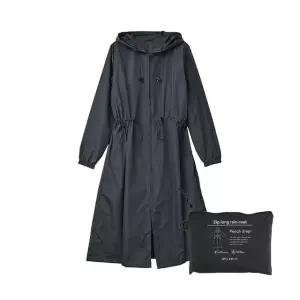 차콜 정품 일본 2WAY 여성용 세트 파우치 레인코트 (WFKC24P)