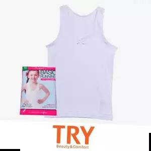 여아속옷 (트라이)순면 소재 리본 포인트 크리켓 여 아동 런닝