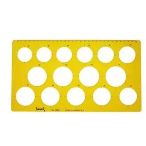 산키스 템플레이트 원형 NO1061 정규제도용품 디자인보조 제도자 플릿 코링플릿 미술입시 각도자 용자 화방