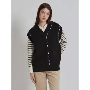 [하프클럽/오조크]스티치 베스트 (택가격 99000원)