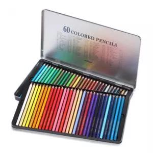 문화)넥스프로 색연필(60 틴케이스)미술 셋트 세트 그림 디자인용 연필식 고급세 나무
