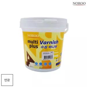 멀티플러스 수성바니쉬 목재용 투명 반광 1L 스테인 니스 목공용 도장재