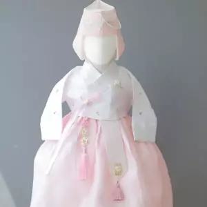 [보리보리/도담도담]수연 저고리 인디핑크 여아 유아 아기 돌 한복 백일-10호