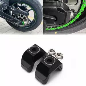 ZX4R ZX4RR 오토바이 뒷바퀴 체인 조정기 스윙 암 엔드 캡 코드 장식 2023 블랙