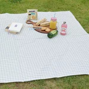 양면방수돗자리_그린체크 140x180(4-5인용)다용도 등산매트 캠핑 여행용 휴대용 차박 소풍