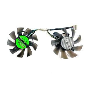 ASUS RTX 2060 GTX 1660 TUF GAMING OC용 75MM FD8015U12D 6핀 GPU 팬 T128015BU 대체