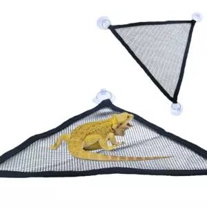 도마뱀 키우기 삼각 매쉬 해먹 2개2개입 파총류침대 류거치대 장난감 헴스터 메쉬 삼각형 간편설치 놀이터