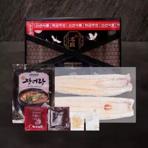국내산 자포니카 민물장어 2인 선물세트 (초벌후 480g내외/생강채+소스포함)