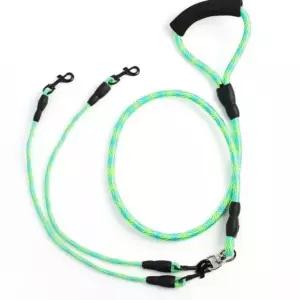 애견 두줄 산책 1.5미터 강아지 두마리 리드 목줄 트윈 더블 그린두마리 블랙 반려 로프 튼튼한 멀티 쌍고
