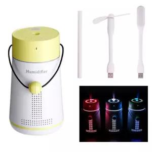 위플 무선 포시즌 3in1 무드등 가습기 옐로우사무용 침실 거실 저소음 개인용 USB 습도조절기 사무실 학생