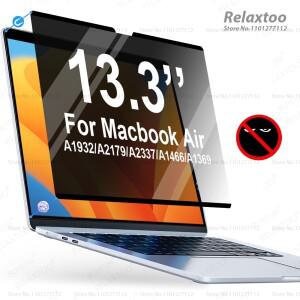 Macbook Air용 프라이버시 필터 13.3 인치 마그네틱 안티 스파이 노트북 화면 보호대 Mac Air13 A1932 A217