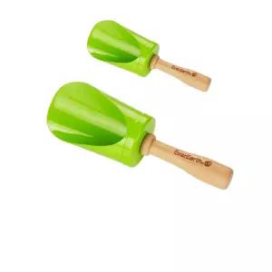 흙을 더욱 쉽게 옮기게 해주는 텃밭 도구 X 2개입화분 배란다 미니 각삽 막삽 미니삽 농기구 어린이 모종삽