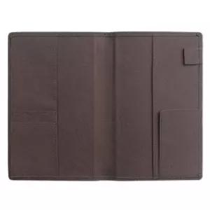 웍스 가죽수첩 커버 플래너+속지 돌체A 브라운-미디다이어리케이스 바인더 6공 이노 예쁜 만년 시스템