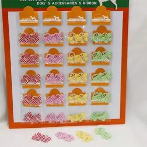 코코아허니 701G 샤인 나비 밴드 1판 20개입 강아지고무줄 헤어 애견머리 애완견