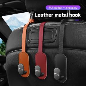 피아트 500 두카토 판다 푼토 차량용 가죽 시트 헤드레스트 후크 자동차 뒷면 우산 걸이 액세서리