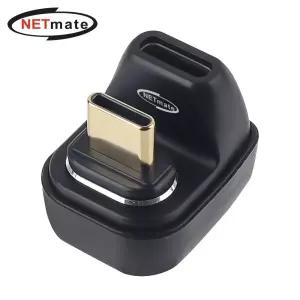 (Netmate) USB4 C타입 40Gbps 마그네틱 꺾임 연장젠더(M F)C B젠더 C젠더 데이터전송 변환