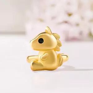 [뽀르띠] 순금 24K 3.75g 말띠 붉은 말 돌반지