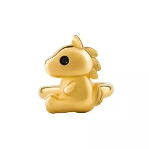 [뽀르띠] 순금 24K 1.875g 말띠 붉은 말 돌반지