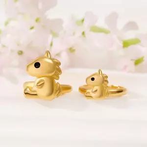 [뽀르띠] 순금 24K 1g 말띠 붉은 말 돌반지