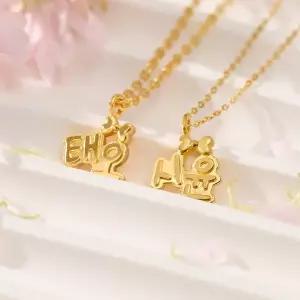 [뽀르띠] 순금 24K 3.75g 리본 이름목걸이 돌목걸이