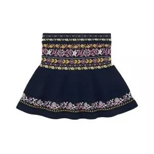 [미샤앤퍼프]키즈 아일릿 리본 패턴 피오나 스커트 네이비 K2045W25 0D3