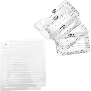 정확한 드로잉 및 봉투 처리를 위한 테호 1세트 템플릿 자에는 상황 디자인 요구 사항에 맞는 플라스틱