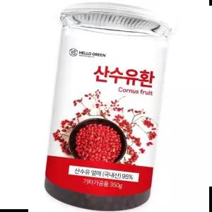 산수유즙 헬로우그린 국산 구례 산수유환 350g(통)