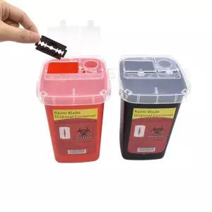 면도날수거함 면도기 양면 폐기함 1+1 폐기통 수동 면도칼 관리 칼폐기 칼날 칼보관 쉐이빙용품