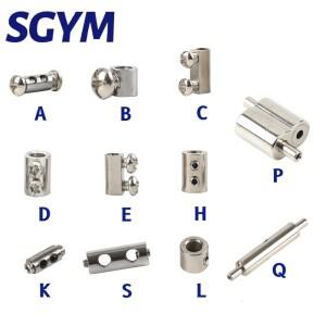 1.2/1.5/2/3mm 스틸 와이어 로프 버클 조정 가능 텔레스코픽 이중 구멍 스레드 로커는 DIY 램프 걸이코드