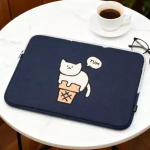 15인치 노트북 파우치 가벼운 랩탑 수납가방 네이비