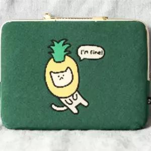 15인치 노트북 파우치 가벼운 랩탑 수납가방 그린